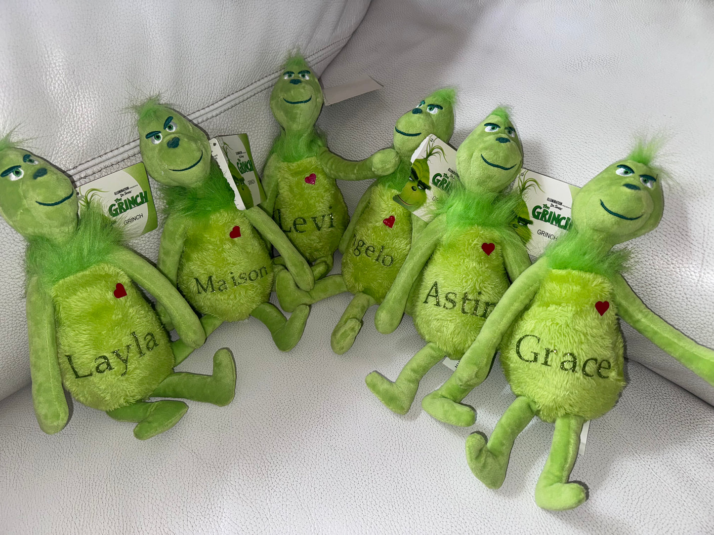 Personalised grinch plush