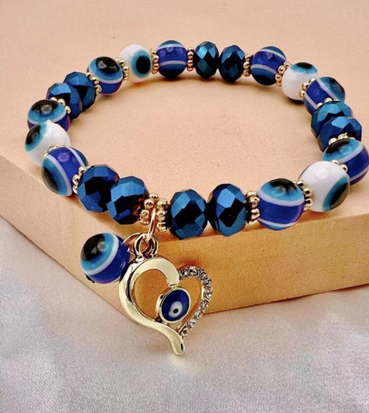 Blue Bead Bracelet